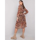 ex moda Dress-EM-SK-2910-4.97-light brown | Shoptok.si