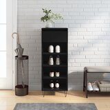 Ormarić za cipele crni 40 x 36 x 105 cm od konstruiranog drva | shoptok.hr