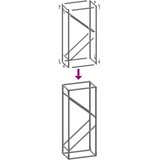  Stalak za drva 40x25x100 cm hladno valjani čelik | shoptok.hr