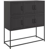  Komoda crna 100,5 x 39 x 107 cm od čelika | shoptok.hr