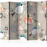  Paravan u 5 dijelova - Natural pattern with birds II [Room Dividers] 225x172 Cijene