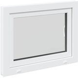  Prozor za podrum RISOR 80 x 70 cm PVC i staklo Bijela | shoptok.hr