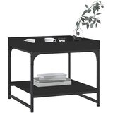  Stolić za kavu crni 49,5 x 49,5 x 45 cm od konstruiranog drva | Eponuda.com