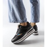 Gemre Black sneakers with thick sole Ethel | shoptok.hr
