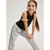 Reserved hlače iz umetnega usnja - srebrna | Shoptok.si
