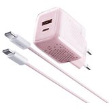 Moxom mx-hc206 Kucni punjac 18w fast pd 20w type c na type c pink ( P1260 ) Cene