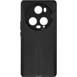 AVIZAR Fleksibilen silikonski gel ovitek s teksturo crnega usnja za Honor Magic 5 Pro, (20539941) Cene