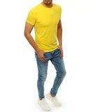 DStreet T-shirt męski bez nadruku żółty | shoptok.hr