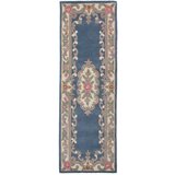Flair Rugs plavi vuneni tepih Aubusson, 67 x 210 cm Cijene