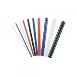 plastične spirale 6 mm, bijele (za 10-20 listova), 100 komada