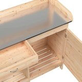  Miza za sajenje z omarico 110,5x45x124,5 trden les jelke | Shoptok.si