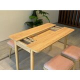 Hanah home trpezarijski sto i stolice vina mini 05 0900 oak stone