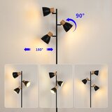  Brilagi - Stojeća lampa ODENSE 3xE14/10W/230V drvo/crna | Eponuda.com