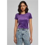 UC Ladies Women's short velvet T-shirt in purple color