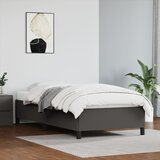 vidaXL Posteljni okvir siv 100x200 cm umetno usnje Cene