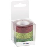 Traka DECO LJEPLJIVA 15MMX3M GLITTER PK3 HEYDA 20-35843 77 SORTIRANO BLISTER Cijene
