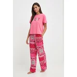 Dkny Pižama ženska, roza barva, YI90015