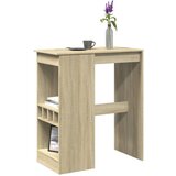 vidaXL Barska miza s policami sonoma hrast 90x47,5x103,5 cm inž. les Cene