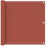 Balkonski zastor terakota 90 x 500 cm HDPE | shoptok.hr