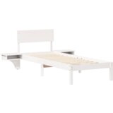  Krevet s okvirima i noćnim ormarićima Bijelo 75 x 190 cm | shoptok.hr