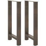 vidaXL Noge za barsko mizo iz naravnega jekla 2 kosa 50 x (90-91) cm jeklo | Shoptok.si