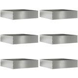  Ograda oko Travnjaka 6 pcs Srebrno 50 x 50 x 13 cm | shoptok.hr