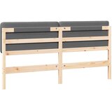  Tapecirani uzglavlje s uzglavljem Smeđa i svijetlosiva 180 cm | shoptok.hr