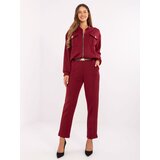 RUE PARIS Set-IT-KMPL-9731.49-burgundy | Shoptok.si
