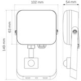  spoljni led reflektor sa senzorom milky LED/10W/230V 4000K IP65 | Eponuda.com