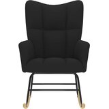  Stolica za ljuljanje od tkanine crna | shoptok.hr