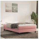 vidaXL Madrac s džepičastim oprugama rozi 120x210x20 cm baršunasti | shoptok.hr