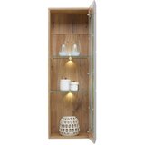 Mömax Viseča Vitrina Auris, Siva, Barva Hrasta | Shoptok.si