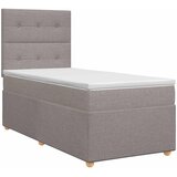  Boxspring krevet s madracem Sivosmeđa 100 x 200 cm Tkanina | shoptok.hr