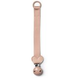 ELODIE drvena klipsa za cucle srce blushing pink, roze | ePonuda.com