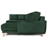 Bonami Selection Tamno zelena sklopiva/s prostorom za odlaganje kutna garnitura od samta (s lijevim kutom/u obliku slova "U") Tori – | shoptok.hr