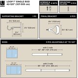 Umbra Proširiva karniša od nehrđajućeg čelika 107 - 305 cm Loop – | shoptok.hr