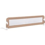 vidaXL sigurnosna ogradica za dječji krevet bež 180 x 42 cm poliester | shoptok.hr