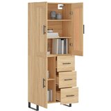  Visoka komoda hrasta sonome 69,5x34x180cm od konstruiranog drva | shoptok.hr