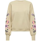 Only Sweater majica 'BROOKE' bež / tamno plava / roza / roza