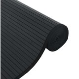 vidaXL Preproga pravokotna črna 100x1000 cm bambus | Shoptok.si