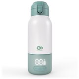 Kinderkraft GAJA prenosni grelnik - steklenička/termovka z baterijo 500 ml, zelena | Shoptok.si