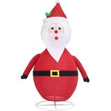  Ukrasna božićna figura Djeda Mraza LED luksuzna tkanina 120 cm | shoptok.hr