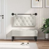  Držeće uzglavlje Zidne Krema 100 x 55 x 7 cm Baršun - Krema 90 cm bez LED | shoptok.hr