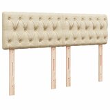  Krevet s oprugama i madracem krem 160x200 cm od tkanine | shoptok.hr