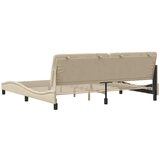  Okvir za krevet bez madraca krem 200x200 cm od tkanine | shoptok.hr