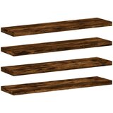 vidaXL Zidne police 4 kom boja hrasta 40x10x1 5 cm konstruirano drvo | shoptok.hr