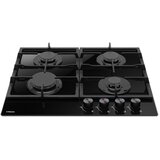 Hansa kuhalna plošča BHKS610502, inox, 4xplin, lito železo, črna, steklokeramika | Shoptok.si