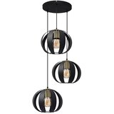  Visilica na sajli NEWTON 3xE27/15W/230V, crne boje | Eponuda.com