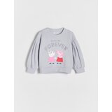 Reserved Pamučni gornji dio trenirke Peppa Pig - bljedoplavo | shoptok.hr