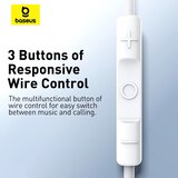 Baseus Žičane slušalice USB-C Encok CZ17 bijele A00170000213-Z1 | shoptok.hr